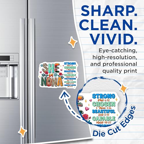 (2 Pack) She is Nona Magnets Magnets - 5" On Longest Side - Made in USA - Sticks to Refrigerators & Metal Surfaces - MAG8467
