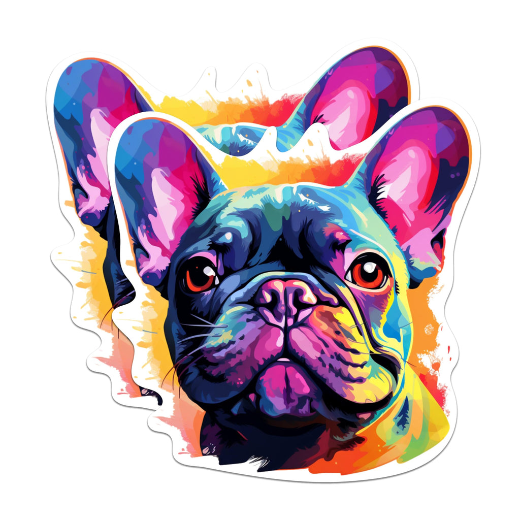 (2 Pack) French Bulldog Dog Breed Magnets - 5 Inches On Longest Side - Choose from Over 100 Dog Breeds - for Cars, Refrigerators, Toolboxes - Made in USA - MAG1859