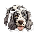 (2 Pack) Dog Stickers - Adorable Pet Stickers - Animal Lover Stickers - 5" On Longest Side - Sticks to Smooth Flat Surfaces - Made in USA - BMCS9976