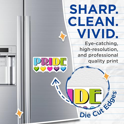(2 Pack) Pride Magnets - 5" On Longest Side - for Cars, Fridges, Toolboxes - Made in USA - MAG8262