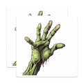(2 Pack) Zombie Hand Magnets - Horror Decor - Halloween Kitchen Art - Spooky Fridge Accessory for Undead Fans - 5 Inches On Longest Side - Thick Durable Magnet - Made in USA - MAG37694