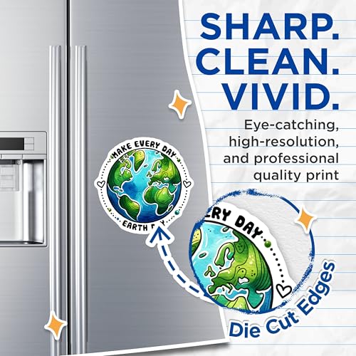 (2 Pack) Eco-Friendly Quotes Magnet - Global Awareness Decor - 5" On Longest Side - Sticks to Smooth Flat Surfaces - Made in USA - MAG9752