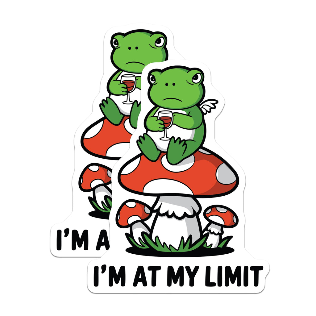 (2 Pack) Frog Magnets - Wine Glass Decor - Funny Frog Decor Magnet - 5" On Longest Side - Premium Magnet - for Cars, Refrigerators, Toolboxes, Lockers - Made in USA - MAG16908