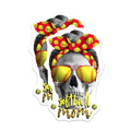(2 Pack) Softball Mom Magnets - Skull Art Design - Leopard Print Mom Life - Fastpitch Fan Accessory - Game Day Team Mom Decor - 5 Inches On Longest Side - Thick Durable Magnet - Made in USA - MAG19171