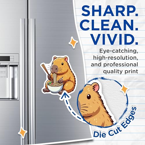 (2 Pack) Fun Kitchen Decor Magnet - 5" On Longest Side - Sticks to Smooth Flat Surfaces - Made in USA - MAG9923