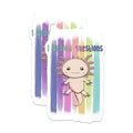 (2 Pack) Axolotl Magnets - Cute Axolotl Decor - Kawaii Axolotl Accessories - 5" On Longest Side - for Cars, Fridges, Toolboxes - Made in USA - MAG7774