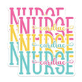 (2 Pack) Nurse Magnets Magnets - Cardiac Nurse Decor - 5" On Longest Side - Made in USA - Sticks to Refrigerators & Metal Surfaces - MAG9130