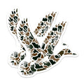 (2 Pack) Duck Camouflage Stickers - Bird Hunting Decal - Nature Wildlife Sticker - 5" On Longest Side - Sticks to Smooth Flat Surfaces - Made in USA - BMCS8716