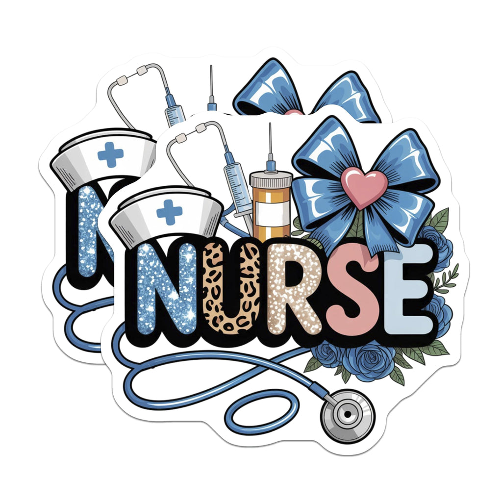 (2 Pack) Nurse Magnets - Medical Profession Accessory - Healthcare Hero Fridge Decor - 5" On Longest Side - Premium Magnet - for Cars, Refrigerators, Toolboxes, Lockers - Made in USA - MAG17072
