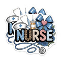(2 Pack) Nurse Magnets - Medical Profession Accessory - Healthcare Hero Fridge Decor - 5" On Longest Side - Premium Magnet - for Cars, Refrigerators, Toolboxes, Lockers - Made in USA - MAG17072