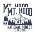 (2 Pack) Mt Hood Magnets - Oregon Souvenir - National Forest Decoration - 5" On Longest Side - Premium Magnet - for Cars, Refrigerators, Toolboxes, Lockers - Made in USA - MAG17143
