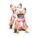 (2 Pack) Dog Lover French Bulldog Magnets - Cute Pet Magnet - Animal Themed Refrigerator Magnet - 5" On Longest Side - for Cars, Refrigerators, Toolboxes, Lockers - Made in USA BMCS3470