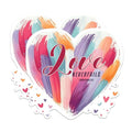 (2 Pack) Love Never Fails Magnets - 1 Corinthians 13 Magnets - Inspirational Heart Magnets- 5" On Longest Side - for Fridges, Toolboxes, Cars - Made in USA - MAG2832