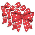 (3 Pack) Bow Decals - Heart Decals - Cute Bows Heart Stickers - 3 Inches On Longest Side - Easy Peel & Apply - Made in USA - 3MCS2383
