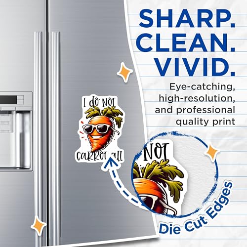 (2 Pack) Funny Carrot Magnets Magnets - Kitchen Decor - 5" On Longest Side - Made in USA - Sticks to Refrigerators & Metal Surfaces - MAG8790