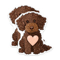 (2 Pack) Poodle Magnets - Brown Curly Dog Fridge Magnets - Dog Lover Decor - 5" On Longest Side - Premium Magnet - for Cars, Refrigerators, Toolboxes, Lockers - Made in USA - MAG16635