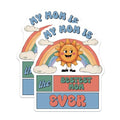 (2 Pack) My Mom is The Bestest Mom Ever Magnets Magnets - Fun Motherhood DÃƒÂ©cor - Rainbow Sun and Clouds Design - 5" On Longest Side - Made in USA - Sticks to Refrigerators & Metal Surfaces - MAG8464