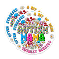 (2 Pack) Autism Mama Magnets - Neurodiversity Support - Stressed Blessed Mom Life Decor - 5 Inches On Longest Side - Thick Durable Magnet - Made in USA - MAG26891