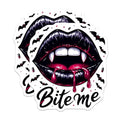 (2 Pack) Vampire Lips Magnets Magnets - Bite Me Decal - Gothic Kitchen Decor - 5" On Longest Side - Made in USA - Sticks to Refrigerators & Metal Surfaces - MAG8821
