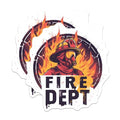 (2 Pack) Fire Dept Magnets - Cool Firefighter Gear - Heroic Fireman Emblem - 5" On Longest Side - for Cars, Fridges, Toolboxes - Made in USA - MAG6852