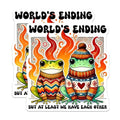 (2 Pack) World's Ending Magnets - 5" On Longest Side - for Cars, Fridges, Toolboxes - Made in USA - MAG7603