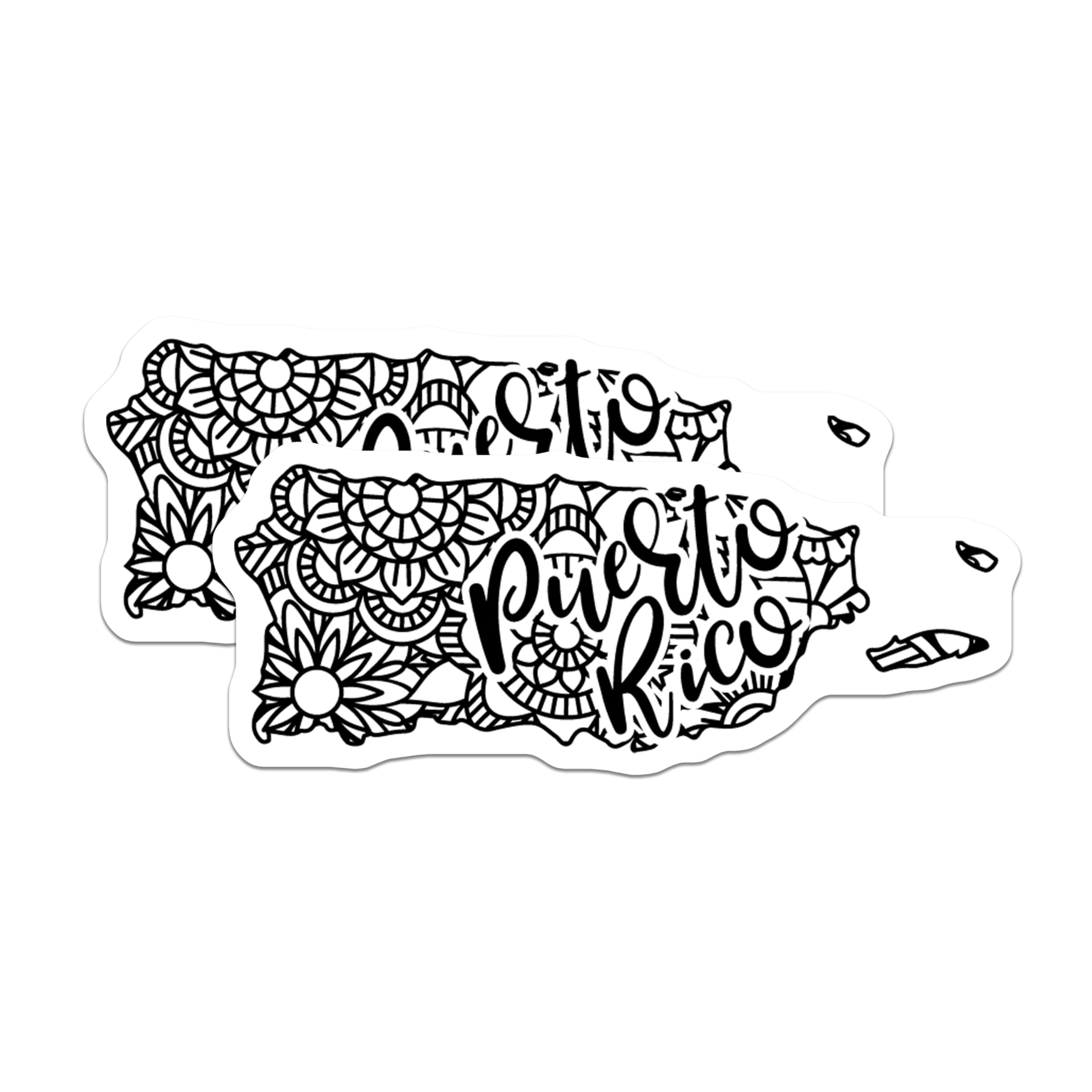 (2 Pack) Puerto Rico Magnets - Island Pride Souvenir - Home Decor Magnets - 5" On Longest Side - Premium Magnet - for Cars, Refrigerators, Toolboxes, Lockers - Made in USA - MAG17182