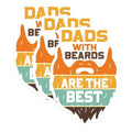 (3 Pack) Beards Decals - Dad with Beard - Laptop Decal - 3 Inches On Longest Side - Easy Peel & Apply - Made in USA - 3MCS4779