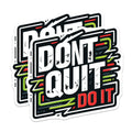 (2 Pack) Motivational Quote Magnets - Dont Quit Do It Magnets - Positive Mindset Refrigerator Locker Decor - 5 Inches On Longest Side - Thick Durable Magnet - Made in USA - MAG20038