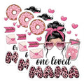 (3 Pack) One Loved Mama Decals - Leopard Print Mama - Trendy Mom Decals - 3 Inches On Longest Side - Easy Peel & Apply - Made in USA - 3MCS6466