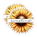 (2 Pack) Sunshine Sunflower Magnets - 5" On Longest Side - for Cars, Fridges, Toolboxes - Made in USA - MAG7983