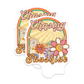 (2 Pack) Chasing Sunshine Magnets - Retro Daisy Flower Power - Positive Vibe 70s Aesthetic - 5 Inches On Longest Side - Thick Durable Magnet - Made in USA - MAG36910
