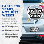 Justice for Renee - Minnesota Protest - Social Justice - 2 Pack Thick Magnet - Made in USA - JRGMAG001