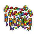 (2 Pack) Autism Mom Magnets - Puzzle Piece Awareness - Neurodiversity Support Decor - 5 Inches On Longest Side - Thick Durable Magnet - Made in USA - MAG26092