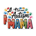 (2 Pack) Autism Mama Magnets - Neurodiversity Awareness Acceptance - Colorful Puzzle Handprint Support - 5 Inches On Longest Side - Thick Durable Magnet - Made in USA - MAG22155