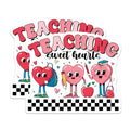(2 Pack) Teaching Sweet Hearts Stickers - Cute School Teacher Appreciation - Heart Character - 5" On Longest Side - Sticks to Smooth Flat Surfaces - Made in USA - BMCS7653