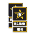 (2 Pack) US Army Mom Magnets - United States Army Military - 5" On Longest Side - Premium Magnet - for Cars, Refrigerators, Toolboxes - Made in USA - MAG1181