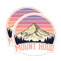 (2 Pack) Mount Hood Magnets - Oregon Adventure Decor - Mountain Scene Refrigerator Magnets - 5" On Longest Side - Premium Magnet - for Cars, Refrigerators, Toolboxes, Lockers - Made in USA - MAG18153
