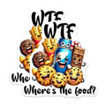 (2 Pack) WTF Wheres The Food Magnets Magnets - 5" On Longest Side - Made in USA - Sticks to Refrigerators & Metal Surfaces - MAG8791
