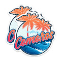 (2 Pack) Comoros Magnets - Island Palms Magnet - Tropical Travel Decor - 5" On Longest Side - Premium Magnet - for Cars, Refrigerators, Toolboxes, Lockers - Made in USA - MAG17679
