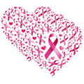 (3 Pack) Breast Cancer Awareness Decals - Pink Ribbon Stickers - Heart Shaped Decal - 3 Inches On Longest Side - Easy Peel & Apply - Made in USA - 3MCS1662