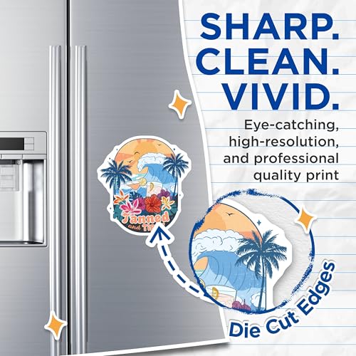 (2 Pack) Tanned and Tipsy Magnets - Beach Vacation - Fun and Festive - 5" On Longest Side - for Cars, Fridges, Toolboxes - Made in USA - MAG7122
