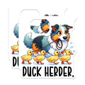 (2 Pack) Duck Herder Magnets - Funny Dog Magnets - Cute Animal Magnets - Dog Lover - Farmhouse Kitchen Magnet - 5" On Longest Side - for Cars, Fridges, Toolboxes - Made in USA - MAG3620
