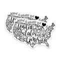 (2 Pack) Home is Where The Heart is Stickers - Inspirational Quote - 5" On Longest Side - Sticks to Smooth Flat Surfaces - Made in USA - BMCS9150 - BMCS9150