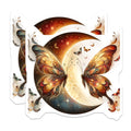 (2 Pack) Butterfly Wings Magnets - Celestial Moon Decor - Decorative Fridge Magnets - 5" On Longest Side - Premium Magnet - for Cars, Refrigerators, Toolboxes, Lockers - Made in USA - MAG14597