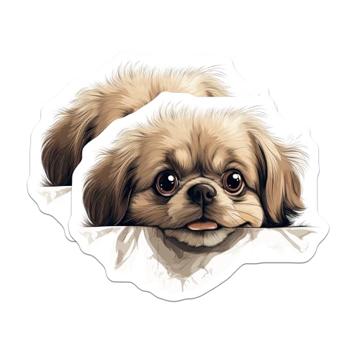 (2 Pack) Dog Lover Magnet - 5" On Longest Side - Sticks to Smooth Flat Surfaces - Made in USA - MAG10244