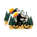 (2 Pack) Bigfoot Mountain Biking Magnets - Sasquatch Cycling Decor - Outdoor Adventure Folklore - 5 Inches On Longest Side - Thick Durable Magnet - Made in USA - MAG20949