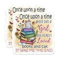(2 Pack) Cat and Books Magnets - Book Lover Magnets - Cute Cat Magnets - Reading Enthusiast Magnets- 5" On Longest Side - for Fridges, Toolboxes, Cars - Made in USA - MAG3021