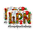 (2 Pack) LPN Nurse Magnets - Afrocentric Healthcare Design - Black Nurse Appreciation Gifts - 5 Inches On Longest Side - Thick Durable Magnet - Made in USA - MAG26385