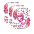 (3 Pack) Dad Angel Wing Decals - Memorial Decal - in Loving Memory Decals - 3 Inches On Longest Side - Easy Peel & Apply - Made in USA - 3MCS4890
