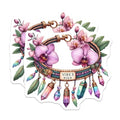 (2 Pack) Vibes High Magnets Magnets - Crystal Floral Design - Bohemian Style - 5" On Longest Side - Made in USA - Sticks to Refrigerators & Metal Surfaces - MAG8850